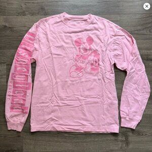 Pink Disneyland Resort Pink Long Sleeve Shirt Small Adult Women
